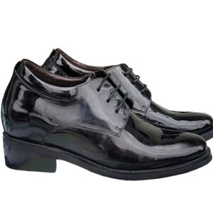 CALDEN K595101-4 Inches Elevator Height Classic Patent Leather Shoe 7.5 Black.